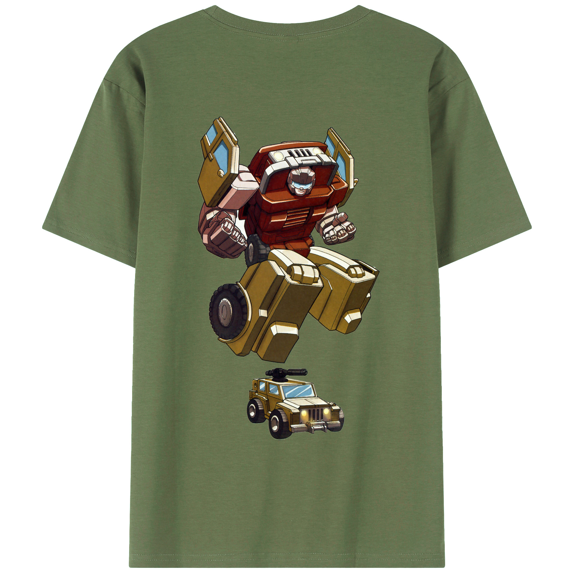 （画像用）  綿100％ メンズ半袖Tシャツ（バックプリント） 通気性
